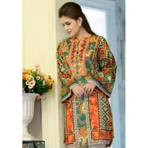 Women's Unstitched Swiss Lawn Printed Shirt VT-421